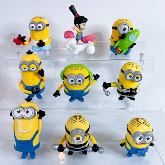 2017 McDonalds Happy Meal Toys Figures Minions Despicable Me 3 Set of 9 - Picture 1 of 6
